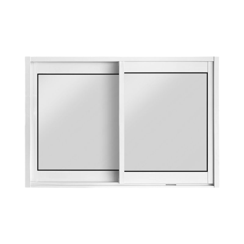 Janela-de-Correr-2-Folhas-sem-Grade-Aluminio-Branco-100x200cm