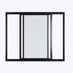 Janela-de-Correr-2-Folhas-sem-Grade-Aluminio-Preto-100x150cm