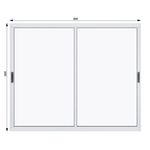 Janela-de-Correr-2-Folhas-sem-Grade-Aluminio-Branco-100x150cm