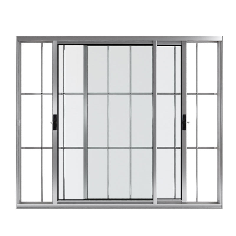 Janela-de-Correr-2-Folhas-com-Grade-Aluminio-Brilhante-100x150cm