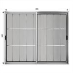 Janela-de-Correr-2-Folhas-com-Grade-Aluminio-Brilhante-100x150cm