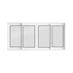 Janela-de-Correr-4-Folhas-sem-Grade-Aluminio-Branco-100x200cm