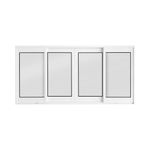 Janela-de-Correr-4-Folhas-sem-Grade-Aluminio-Branco-100x200cm