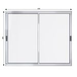 Janela-de-Correr-2-Folhas-sem-Grade-Aluminio-Brilhante-100x100cm