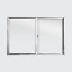 Janela-de-Correr-2-Folhas-sem-Grade-Aluminio-Brilhante-100x150cm