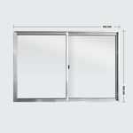 Janela-de-Correr-2-Folhas-sem-Grade-Aluminio-Brilhante-100x150cm
