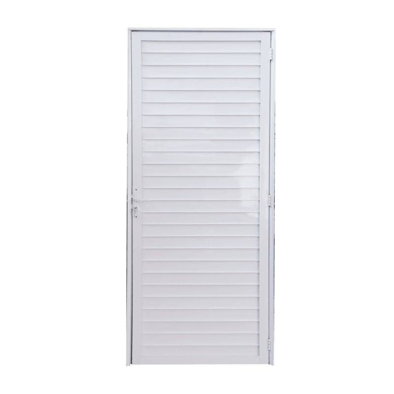 Porta-Laminada-Fechada-Aluminio-Branco-Direito-210x60cm