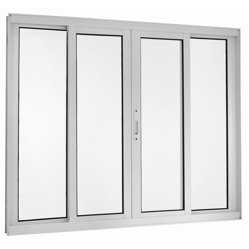 Janela-de-Correr-4-Folhas-sem-Grade-Aluminio-Branco-100x200cm