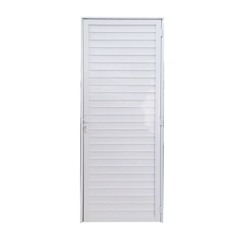 Porta-Laminada-Fechada-Aluminio-Branco-Esquerdo-210x90cm