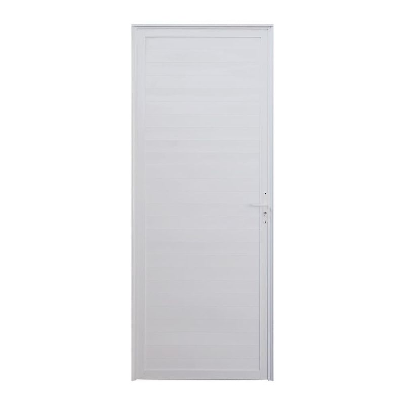 Porta-Laminada-Fechada-Aluminio-Branco-Esquerdo-210x90cm