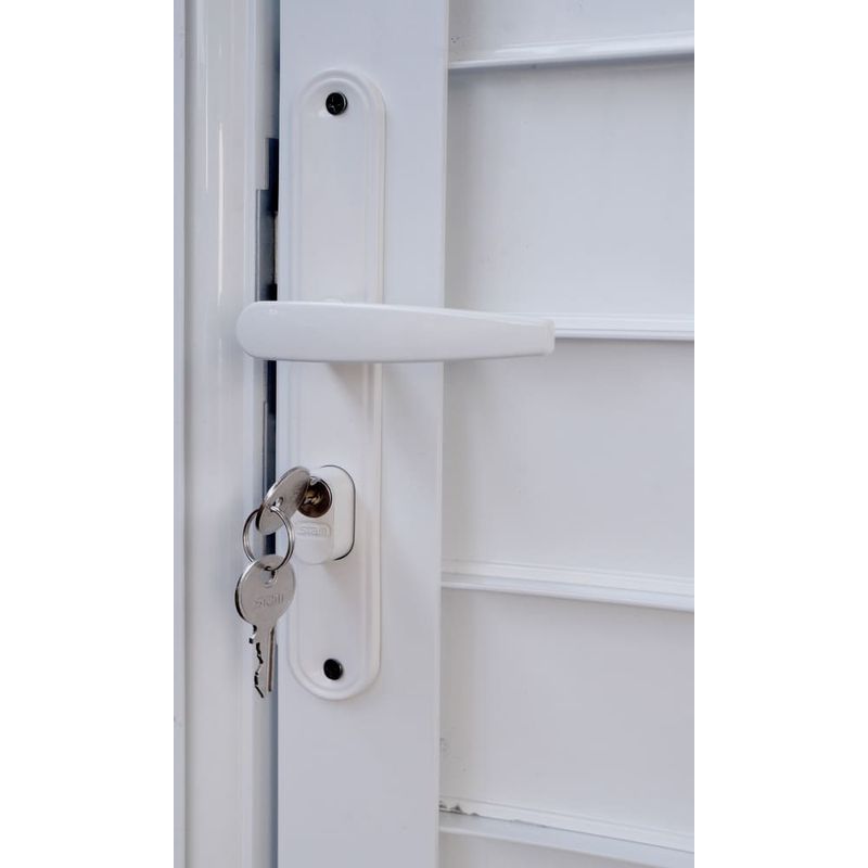 Porta-Laminada-Fechada-Aluminio-Branco-Esquerdo-210x90cm