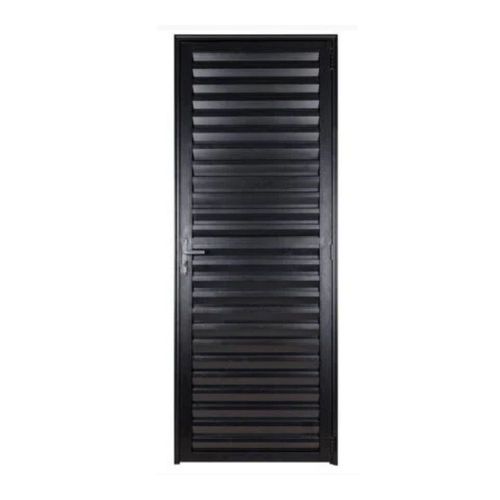 Porta Palheta Alumínio Preto Direito 210x80cm