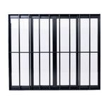 Janela-de-Correr-4-Folhas-com-Grade-Aluminio-Preto-120x150cm