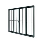 Janela-de-Correr-4-Folhas-com-Grade-Aluminio-Preto-120x150cm
