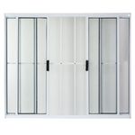 Janela-de-Correr-4-Folhas-com-Grade-Aluminio-Branco-100x150cm