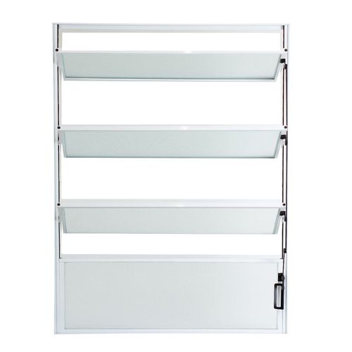 Janela Basculante Vidro Boreal Alumínio Branco 80x60cm