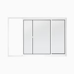 Janela-de-Correr-2-Folhas-sem-Grade-Aluminio-Branco-100x150cm