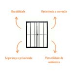 Janela-2-Folhas-com-Grade-Vidro-Liso-Aluminio-Preto-80x80cm