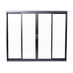 Janela-de-Correr-4-Folhas-sem-Grade-Aluminio-Preto-120x150cm