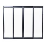 Janela-de-Correr-4-Folhas-sem-Grade-Aluminio-Preto-120x150cm