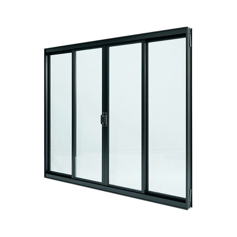 Janela-de-Correr-4-Folhas-sem-Grade-Aluminio-Preto-120x150cm