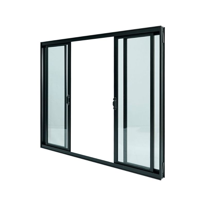 Janela-de-Correr-4-Folhas-sem-Grade-Aluminio-Preto-120x150cm