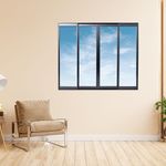 Janela-de-Correr-4-Folhas-sem-Grade-Aluminio-Preto-120x150cm