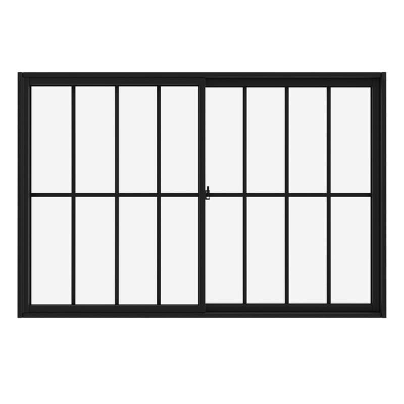 Janela-de-Correr-2-folhas-com-Grade-Aluminio-Preto-120x150cm