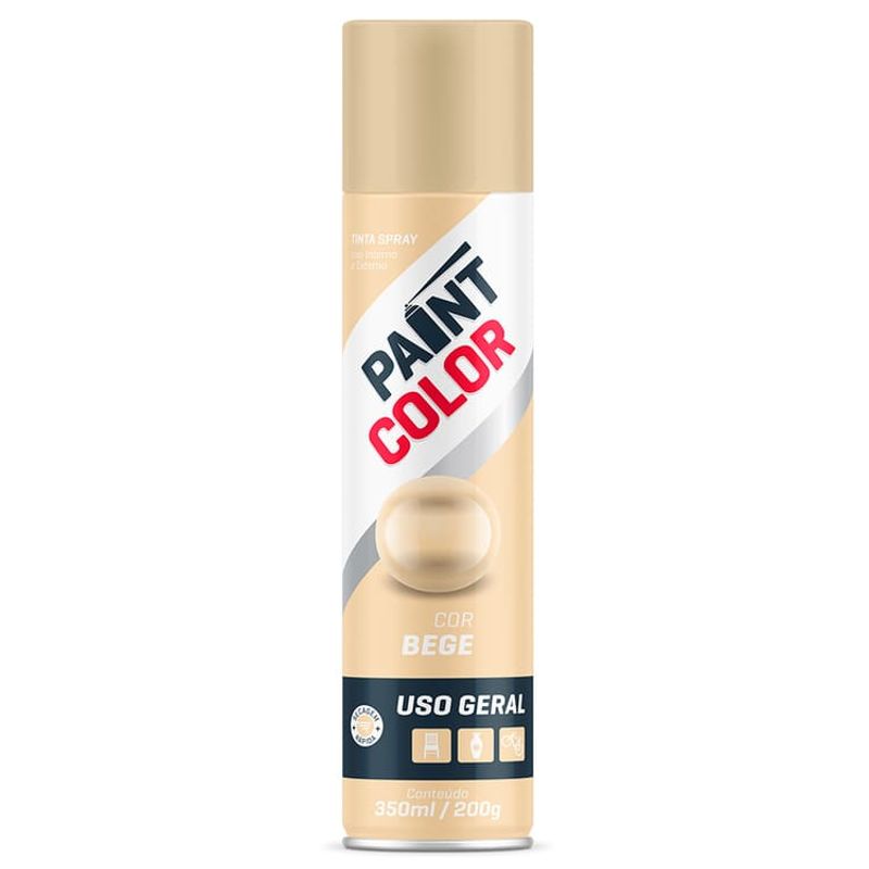 Tinta-Spray-Uso-Geral-Bege-350ml-Paintcolor