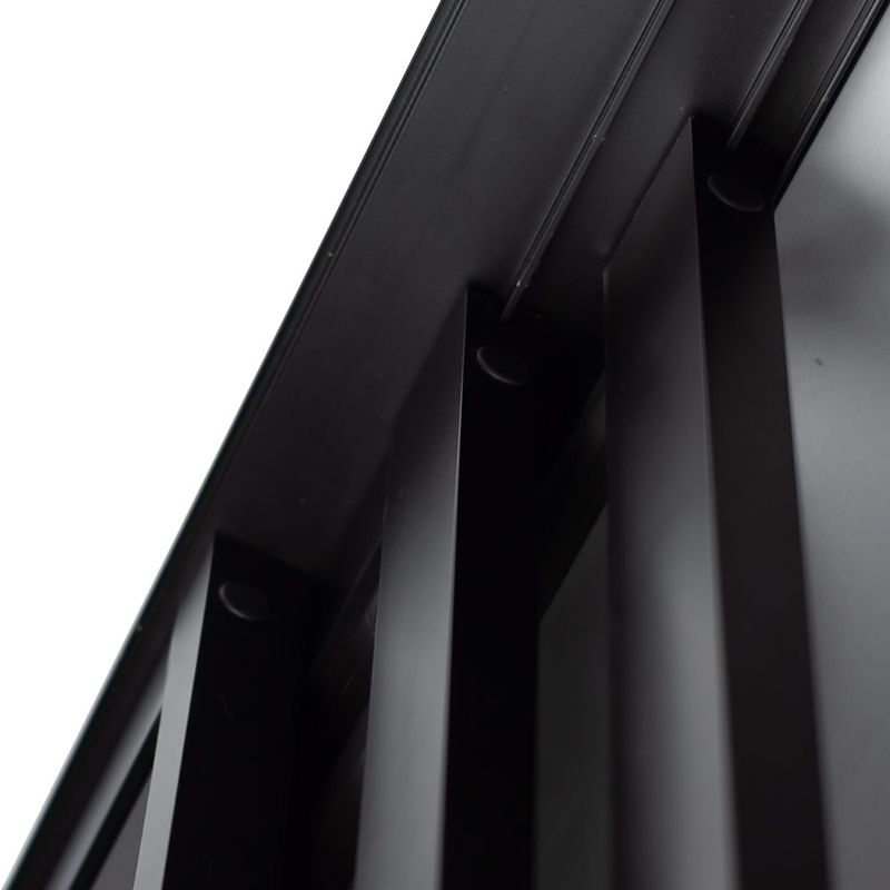 Porta-de-Correr-3-Folhas-Vidro-Liso-Aluminio-Preto-210x120cm