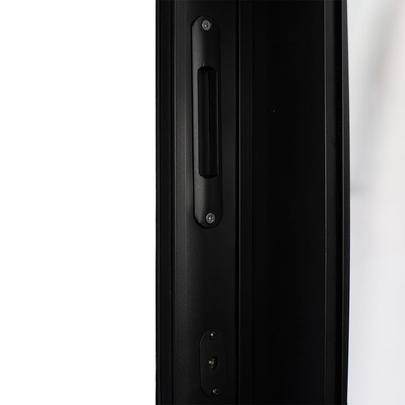 Porta-de-Correr-3-Folhas-Vidro-Liso-Aluminio-Preto-210x120cm