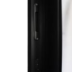 Porta-de-Correr-3-Folhas-Vidro-Liso-Aluminio-Preto-210x150cm