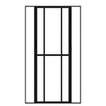 Porta-de-Correr-2-Folhas-Vidro-Liso-Aluminio-Preto-210x120cm