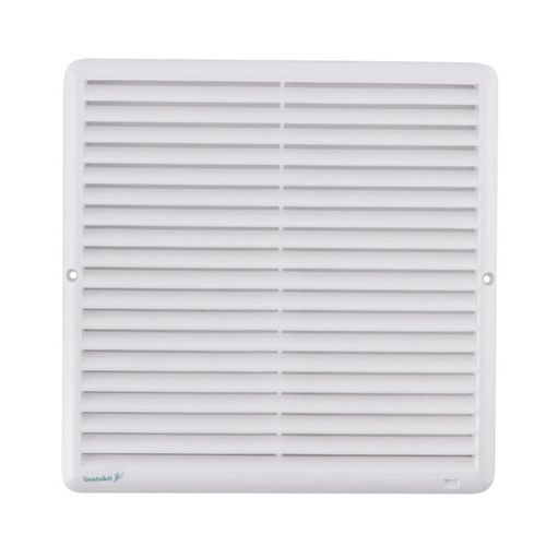 Grade de Ventilação Quadrada Branca 25x25cm com Tela