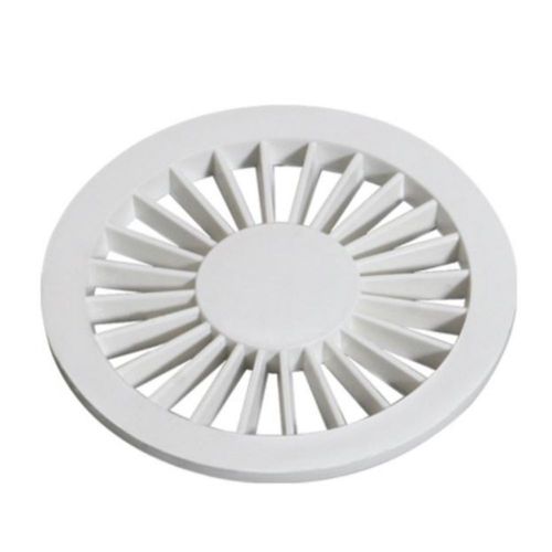 Grelha Redonda PVC Branca 10cm DN100 Luconi