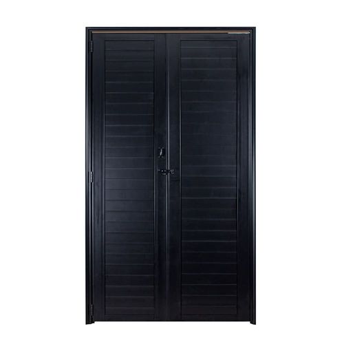Porta Camarão Lambril Alumínio Preto Esquerdo 210x80cm