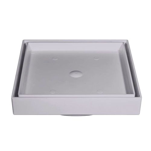 Ralo Invisível Quadrado Cinza 10X10cm Estrela
