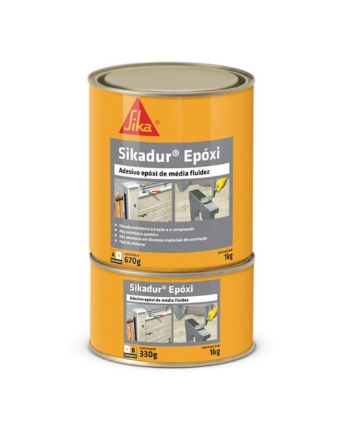 Adesivo Estrutural Epóxi Sikadur 1kg Sika