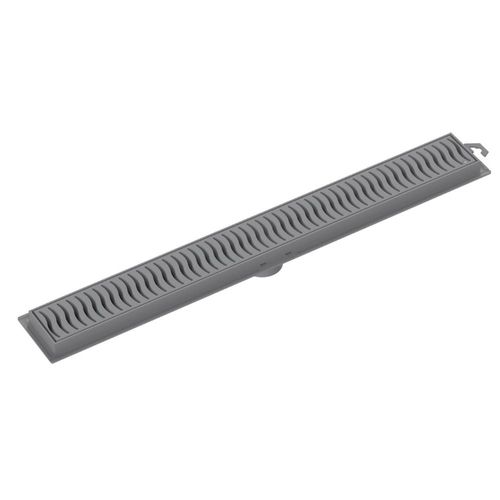 Ralo Linear com Grelha Cinza 70cm Tigre
