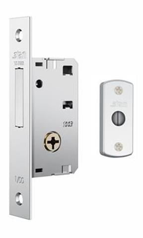 Trava de Segurança Externa Espelho Oblongo Tetrachave 18mm Cromada