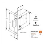Trava-de-Seguranca-Externa-Espelho-Oblongo-Tetrachave-18mm-Cromada