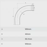 Curva-90-Longa-Esgoto-Serie-Normal-PVC-DN-50-Fortlev