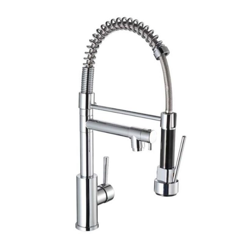 Monocomando-para-Cozinha-Mesa-Bica-Alta-1-4V-Cromado-Gourmet-Flex-48cm