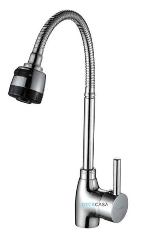 Monocomando para Cozinha Mesa Bica Alta Cromado Gourmet Flexível 33cm