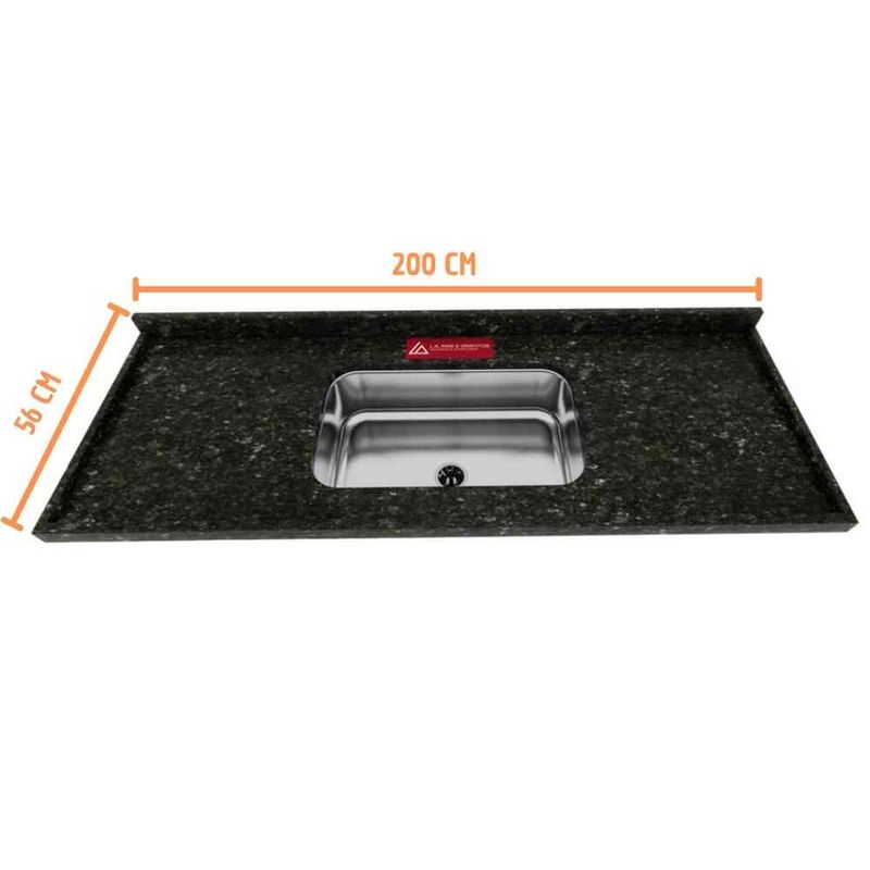 Pia-para-Cozinha-Granito-200x56cm-Verde-Ubatuba-com-Cuba-Central-11cm