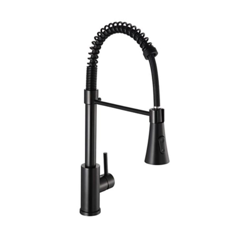 Monocomando-para-Cozinha-Mesa-1-4V-Bica-Alta-Preto-Goumert-50cm