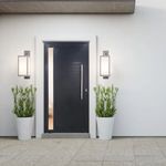 Porta-Pivotante-Aluminio-Preto-com-Puxador-e-Visor-Esquerdo-210x100cm