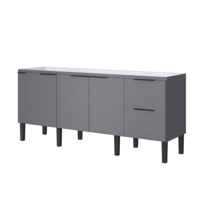 Gabinete-para-Cozinha-Cisne-195x515x86cm-MDP-MDF-Cinza