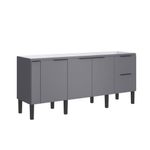 Gabinete-para-Cozinha-Cisne-195x515x86cm-MDP-MDF-Cinza