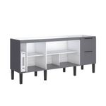Gabinete-para-Cozinha-Cisne-195x515x86cm-MDP-MDF-Cinza
